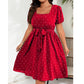 Polka-Dot-Kleid für Damen in Übergröße