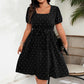 Polka-Dot-Kleid für Damen in Übergröße