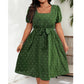 Polka-Dot-Kleid für Damen in Übergröße