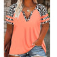 📢📢50%Rabatt!!!🎉✨Legeres Damen-T-Shirt mit V-Ausschnitt & kurzen Ärmeln