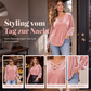 📢📢50%Rabatt!!!🎉✨Samt-Oberteil für Damen mit V-Ausschnitt & überkreuztem Design