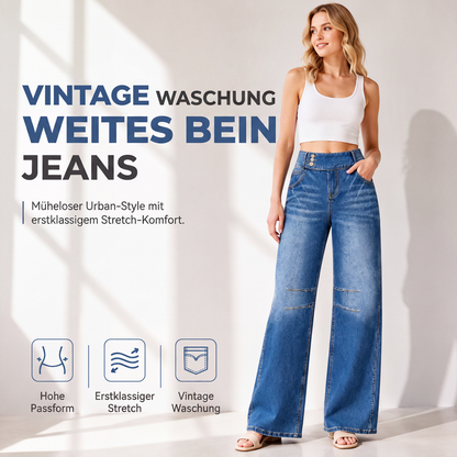 💎👖 Bestseller – Stretch-Weite-Jeans – perfekt für jeden Tag