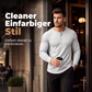 📢📢50%Rabatt!!!🎉⭐ 4,9 Sterne – nicht ohne Grund! Henley-Hemd für Herren in Slim-Fit-Passform