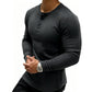 📢📢50%Rabatt!!!🎉⭐ 4,9 Sterne – nicht ohne Grund! Henley-Hemd für Herren in Slim-Fit-Passform