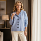 Damen-Strickcardigan mit Kapuze