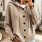 Damen-Strickcardigan mit Kapuze