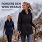 Wasserdichte Damen-Regenjacke mit Kapuze