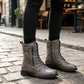 📢📢50%Rabatt!!!🎉✨Damen-Martinistiefel mit runder Zehenpartie & klobigem Absatz – Robuster Look, bequemer Sitz & vielseitig kombinierbar – Perfekt für Alltag, Freizeit & coole Auftritte