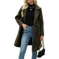 📢📢50%Rabatt!!!🎉✨Damen Wollmantel mit Zweireiherknopfleiste