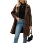 📢📢50%Rabatt!!!🎉✨Damen Wollmantel mit Zweireiherknopfleiste