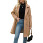 📢📢50%Rabatt!!!🎉✨Damen Wollmantel mit Zweireiherknopfleiste