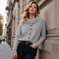 🍂Herbst-Bestseller – 50 % Rabatt！🧥Damen-Strickjacke mit unregelmäßigem Kragen