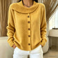 🍂Herbst-Bestseller – 50 % Rabatt！🧥Damen-Strickjacke mit unregelmäßigem Kragen