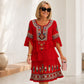 🌸 50 % RABATT – Damen Vintage Ethno-Print Stufenkleid | Boho-Eleganz trifft auf luftigen Komfort ✨