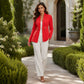 Gerippter Strickcardigan für Damen