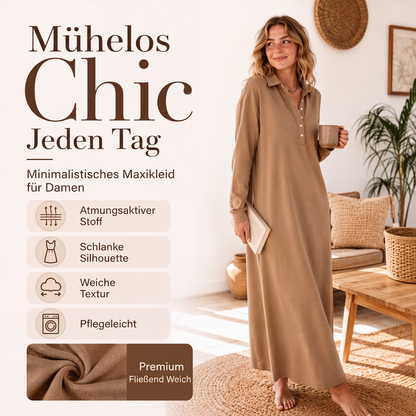 Langarm-Strick-Sweatshirtkleid für Damen