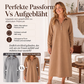 Langarm-Strick-Sweatshirtkleid für Damen