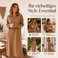 Langarm-Strick-Sweatshirtkleid für Damen