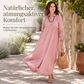 🌿 50 % RABATT – Damen Leinen-Maxikleid mit lockerer Passform | Luftiger Komfort trifft auf zeitlose Eleganz ✨