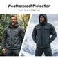 Warmes und winddichtes Set: Kapuzenjacke und Cargohose für Herren