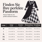🌸 50 % RABATT – Damen Karo-Patchwork-Maxikleid mit A-Linien-Schnitt | Künstlerischer Stil trifft auf bequemen Alltagskomfort ✨