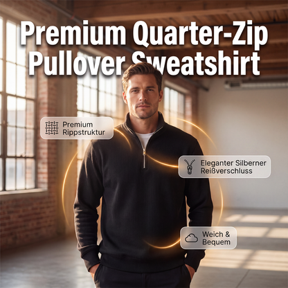 🧥 50 % RABATT – Damen Sweatshirt mit Viertelreißverschluss | Warmer Komfort trifft auf lässige Herbst-Eleganz ✨