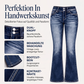 Bootcut-Jeans für Damen, mittlere Leibhöhe, stretch