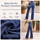 Bootcut-Jeans für Damen, mittlere Leibhöhe, stretch