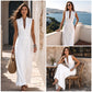 📢📢50%Rabatt!!!🎉✨Maxikleid für Damen mit tiefem V-Ausschnitt und ärmellosem Schnitt