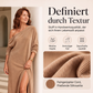 Damen-Schulterfrei-Kleid mit Seitenschlitz