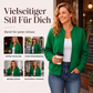 Strukturierte Damenjacke mit Reißverschluss und Baseballkragen