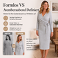 📢📢50%Rabatt!!!🎉✨Elegantes Damen-Rippstrick-Wickelkleid mit V-Ausschnitt und Bindegürtel
