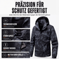 Winddichte Kapuzenjacke für Herren mit Camouflage-Muster
