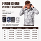Winddichte Kapuzenjacke für Herren mit Camouflage-Muster