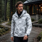 Winddichte Kapuzenjacke für Herren mit Camouflage-Muster