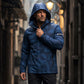 Winddichte Kapuzenjacke für Herren mit Camouflage-Muster
