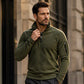 Herren-Pullover mit Halbreißverschluss aus Polar-Fleece