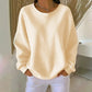 📢📢50% Rabatt!!! 🎉✨ Damen Waffelstrick-Sweatshirt im Loose-Fit