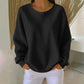 📢📢50% Rabatt!!! 🎉✨ Damen Waffelstrick-Sweatshirt im Loose-Fit