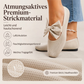 🌟 Der Look, den alle suchen – bei uns 50% günstiger! Flache Strick-Ballerinas mit Schleife und eckiger Zehenpartie für Damen