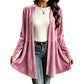 💎✨ Bestseller – Samt-Cardigan mit Peplum – bequem und stylisch