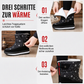 Damen Winter Hochstiefel Wasserdicht Rutschfest Outdoor Schnee-Stiefel mit Dick Plüschfutter und Dicke Sohle