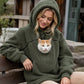 🔔 Letzte 100 Stück – solange der Vorrat reicht! Unisex-Haustierträger-Kapuzenpullover aus Plüsch