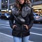 📢🎉50%Rabatt!!!🛍️✨Gesteppte Damenjacke mit Kunstfellkragen