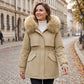 🔥Trag es, und der Winter kann sich wie Sommer anfühlen!!!!🔥Mittellange Damen-Parka-Jacke mit Plüschfutter