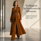📢🎉50%Rabatt!!!🛍️✨Elegantes herbstliches 2-Teiler-Outfit für Damen mit Retro-Langmantel und schlichter Hose