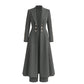 📢🎉50%Rabatt!!!🛍️✨Elegantes herbstliches 2-Teiler-Outfit für Damen mit Retro-Langmantel und schlichter Hose