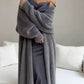 🔥 Beliebtes Produkt ！✨Damen Langcardigan aus Kunstpelz-Fleece, flauschiger oversized Strickmantel für Herbst und Winter