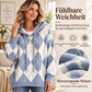 📢🎉50%Rabatt!!!🛍️✨Damen lässiges Argyle Kapuzenpullover
