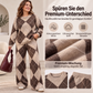 🌊Winter-Bestseller!🌊 Damen Argyle Strickpullover & Hosen mit weitem Bein Set